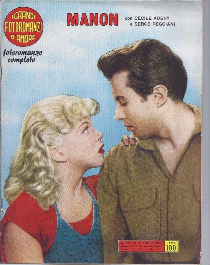 GRANDI FOTOROMANZI D AMORE | I magazine side cover Issue 62 6 October 1955