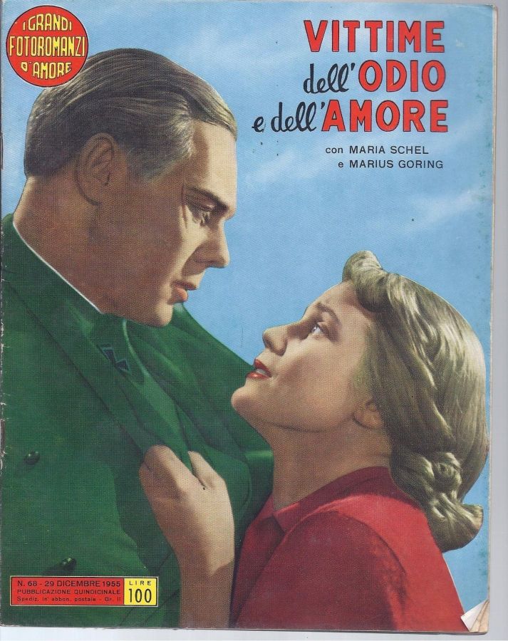 GRANDI FOTOROMANZI D AMORE | I magazine side cover Issue 68 29 December 1955