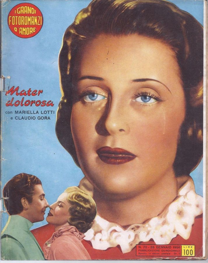 GRANDI FOTOROMANZI D AMORE | I magazine side cover Issue 70 26 January 1956