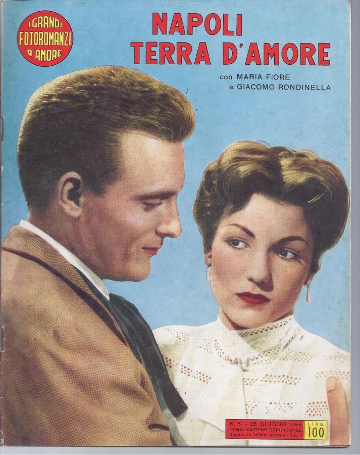 GRANDI FOTOROMANZI D AMORE | I magazine side cover Issue 81 28 June 1956