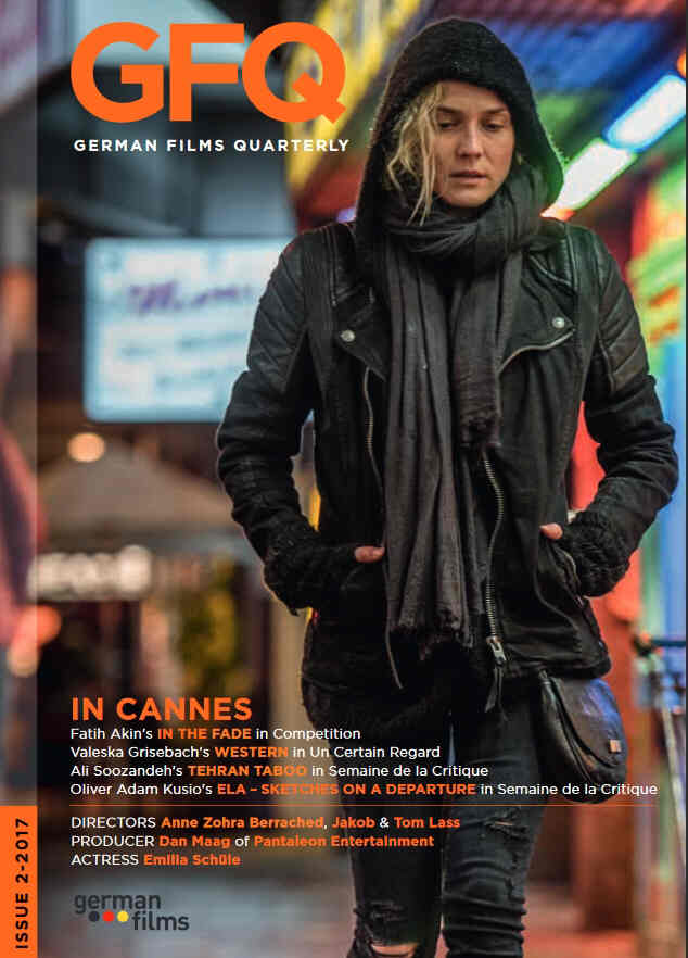 GERMAN FILMS QUARTERLY magazine side cover Issue 2 April/May/June 2017
