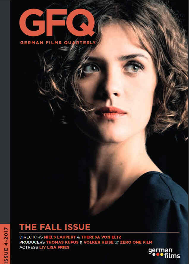 GERMAN FILMS QUARTERLY magazine side cover Issue 4 Fall 2017