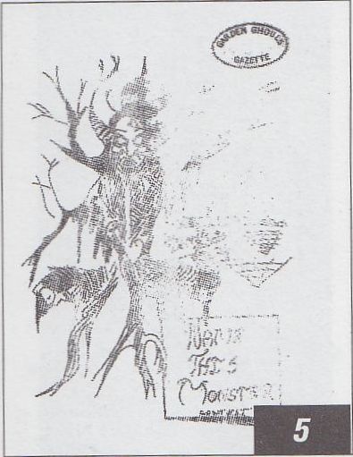GARDEN GHOULS GAZETTE magazine side cover Issue 5  1962