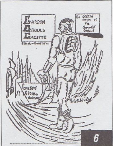 GARDEN GHOULS GAZETTE magazine side cover Issue 6 Fall 1962