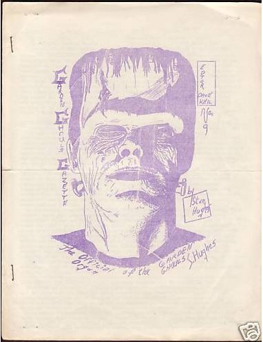GARDEN GHOULS GAZETTE magazine side cover Issue 9  1963