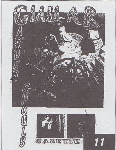 GARDEN GHOULS GAZETTE magazine side cover Issue 11  1963