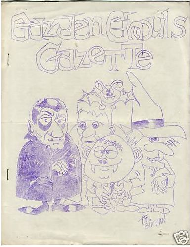 GARDEN GHOULS GAZETTE magazine side cover Issue 12  1963