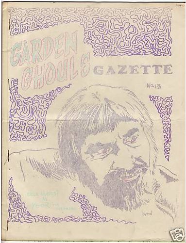 GARDEN GHOULS GAZETTE magazine side cover Issue 13  1963