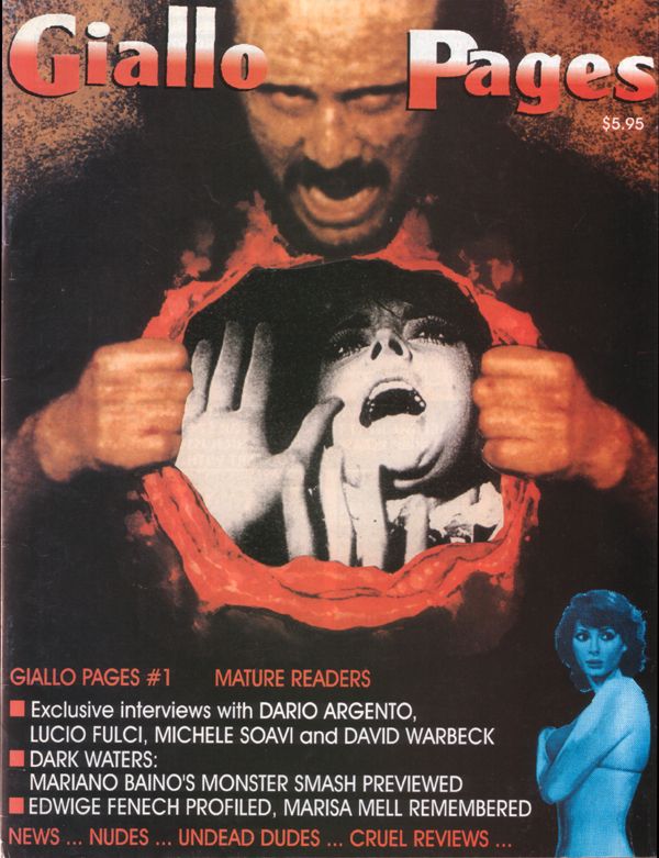 GIALLO PAGES magazine side cover Issue 1 USA Reprint 1996