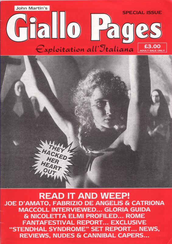GIALLO PAGES magazine side cover Issue 5 Spring 1997