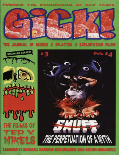 GICK magazine side cover Issue 3 Summer 2000