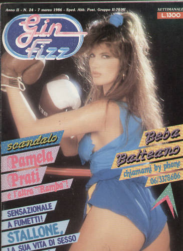 GIN FIZZ magazine side cover Issue 24 7 March 1986