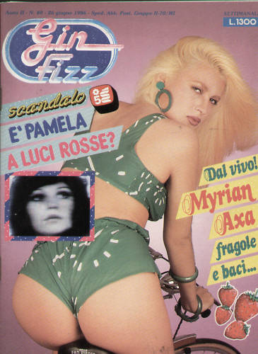 GIN FIZZ magazine side cover Issue 40 26 June 1986