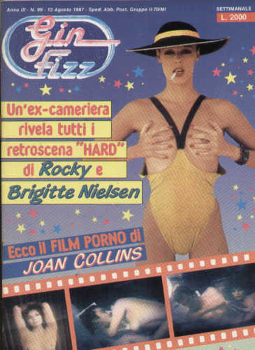 GIN FIZZ magazine side cover Issue 99 13 August 1987