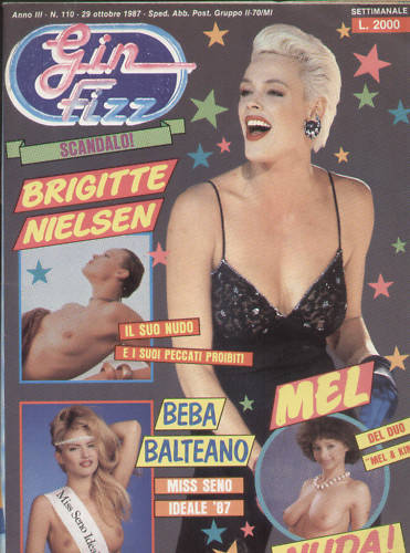 GIN FIZZ magazine side cover Issue 110 29 October 1987