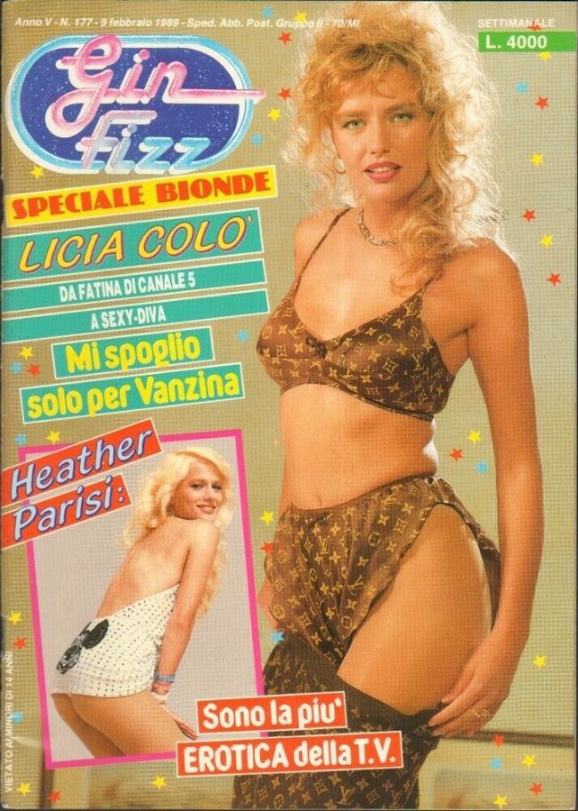 GIN FIZZ magazine side cover Issue 177 9 February 1989