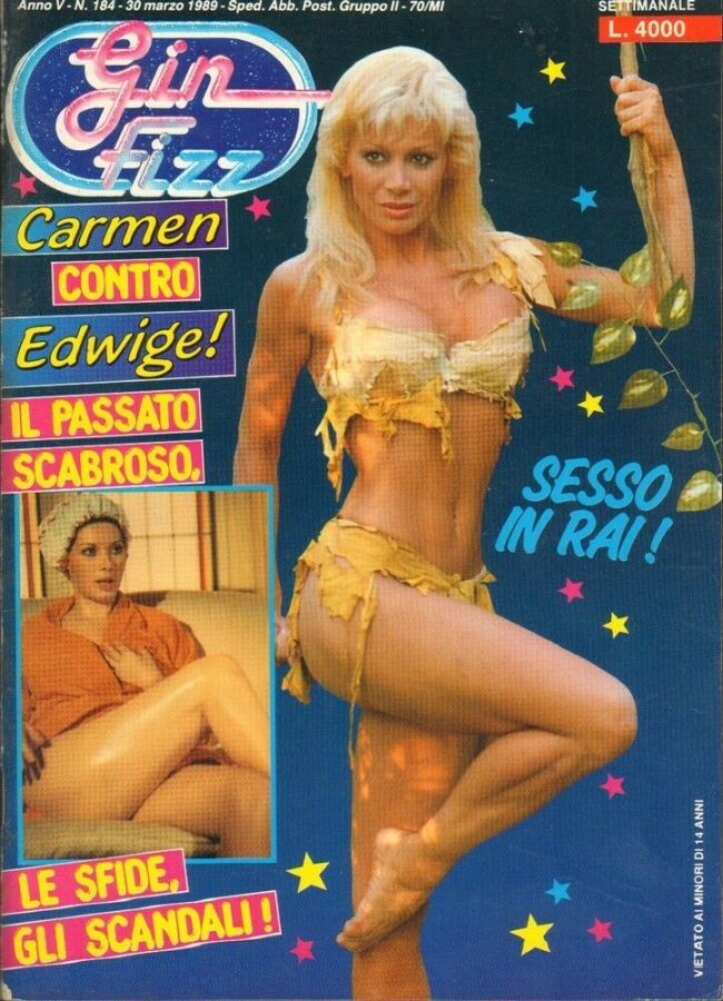 GIN FIZZ magazine side cover Issue 184 30 March 1989