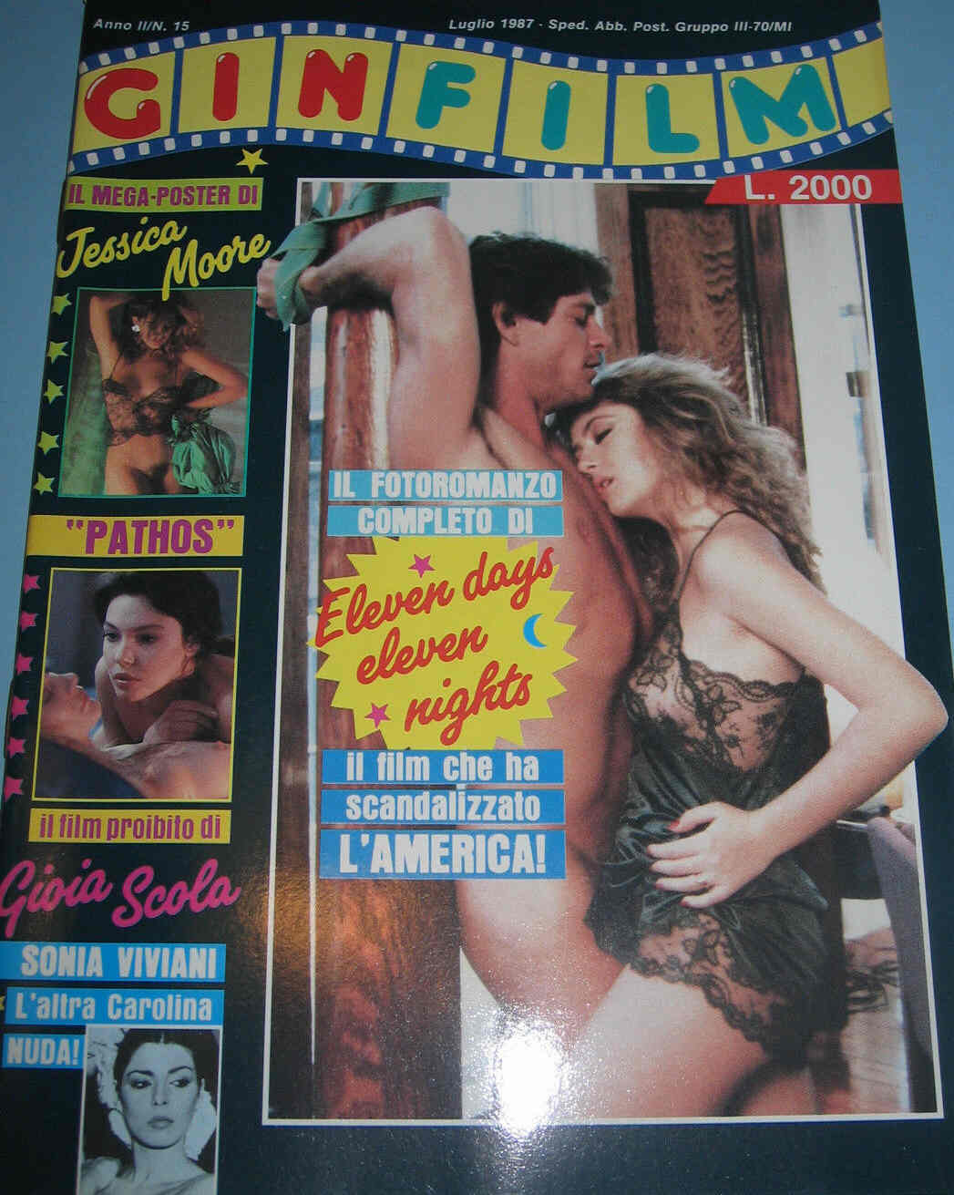 GINFILM magazine side cover Issue 15 July 1987