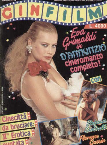GINFILM magazine side cover Issue 34 February 1989