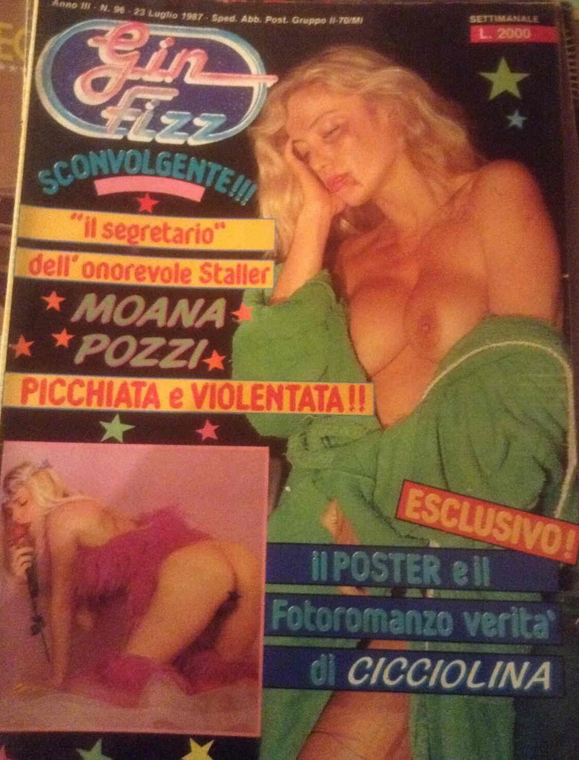 GIN FIZZ magazine side cover Issue 96 23 July 1987