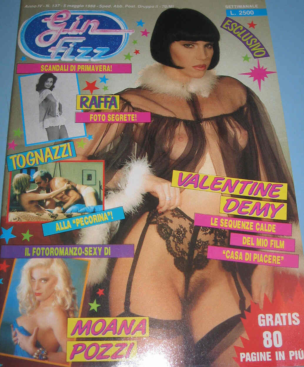 GIN FIZZ magazine side cover Issue 137 5 May 1988
