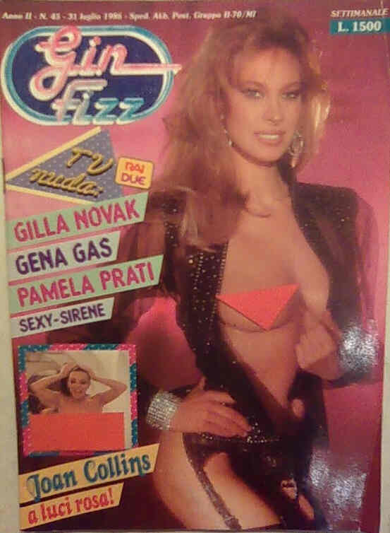 GIN FIZZ magazine side cover Issue 45 31 July 1986
