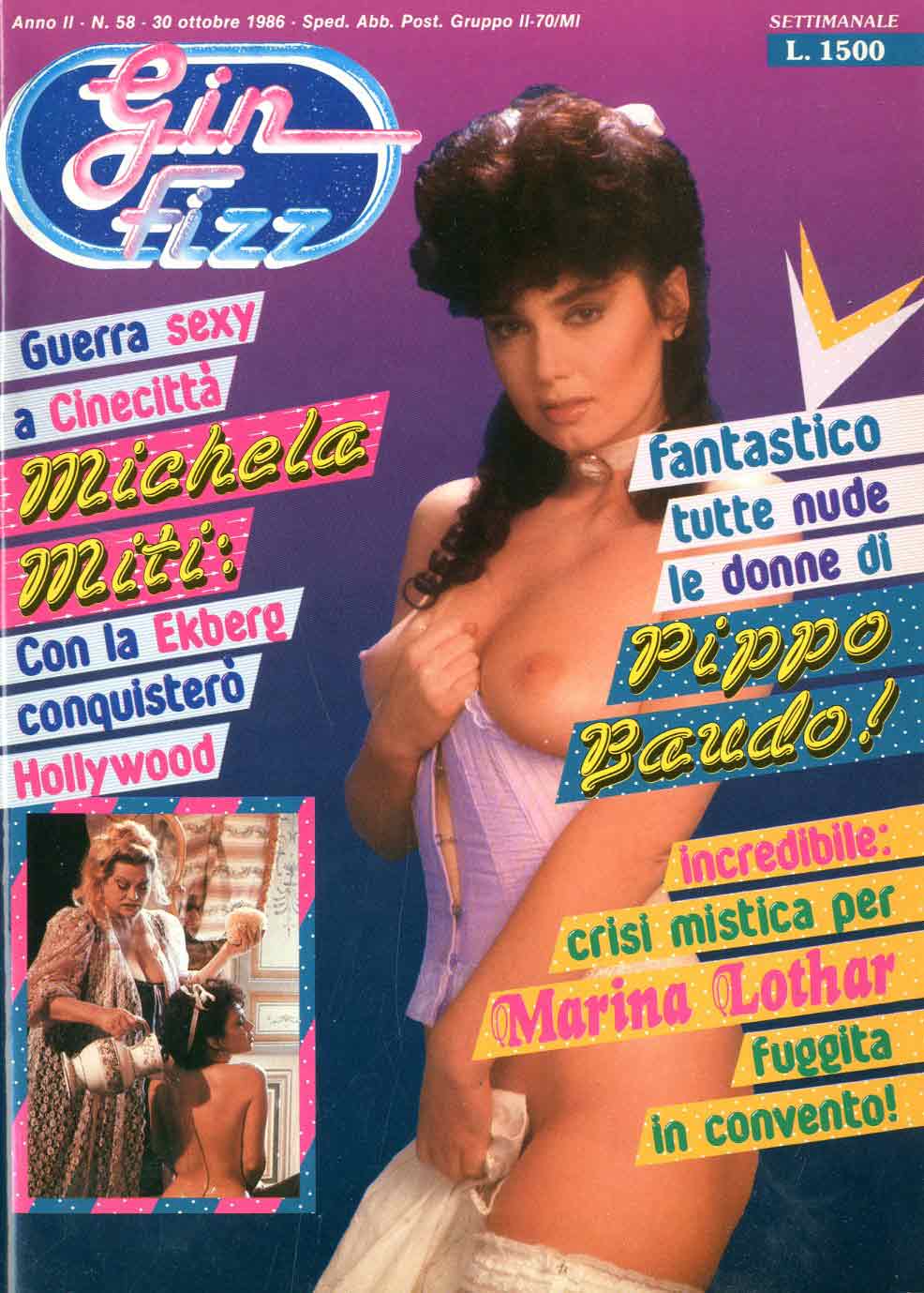GIN FIZZ magazine side cover Issue 58 30 October 1986