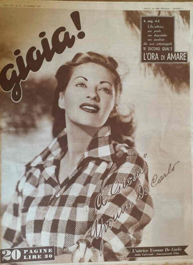 GIOIA magazine side cover Issue 11 15 March 1949