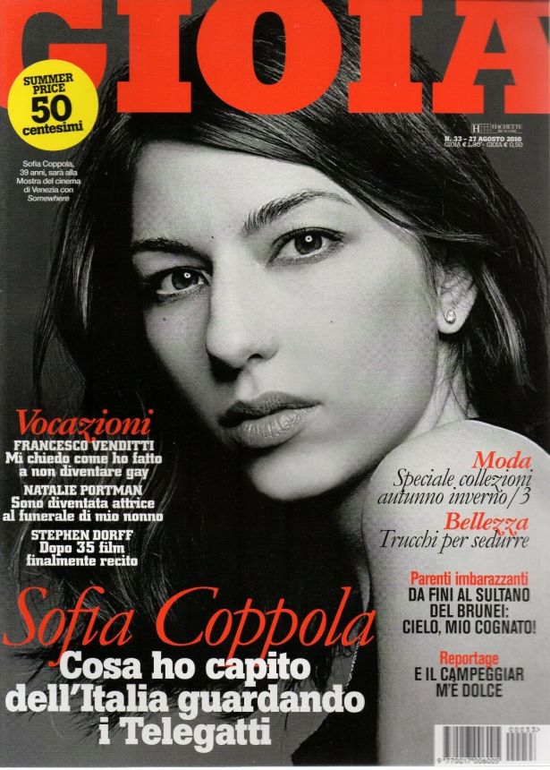GIOIA magazine side cover Issue 33 27 August 2010