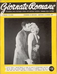 GIORNATE ROMANE magazine side cover  1957