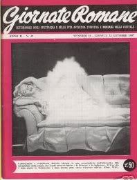 GIORNATE ROMANE magazine side cover  1957