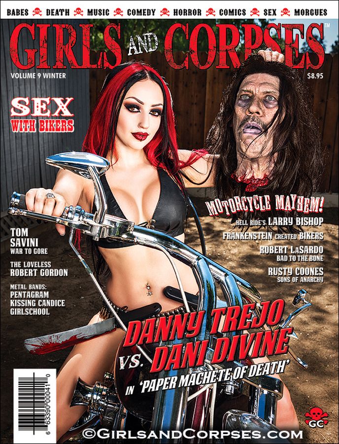 GIRLS AND CORPSES magazine side cover Issue 27 Winter 2015