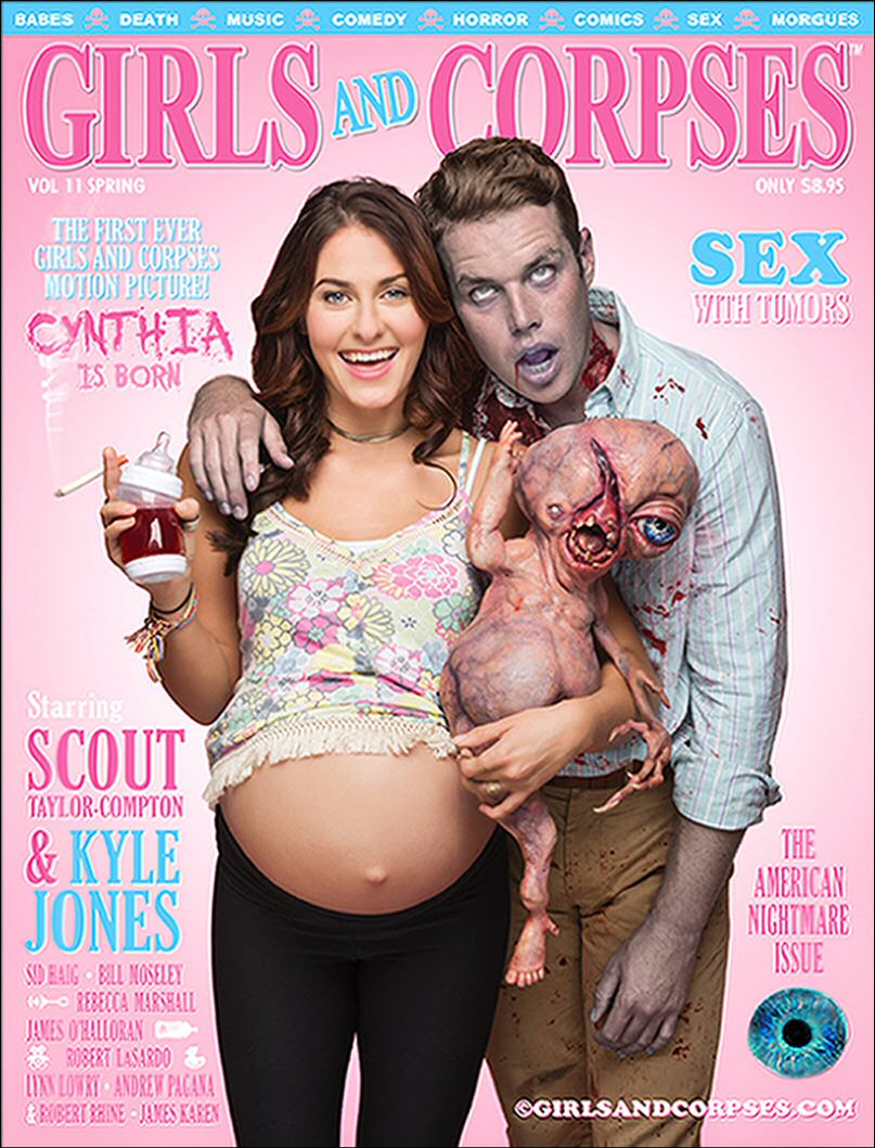GIRLS AND CORPSES magazine side cover Issue 30 Spring 2017