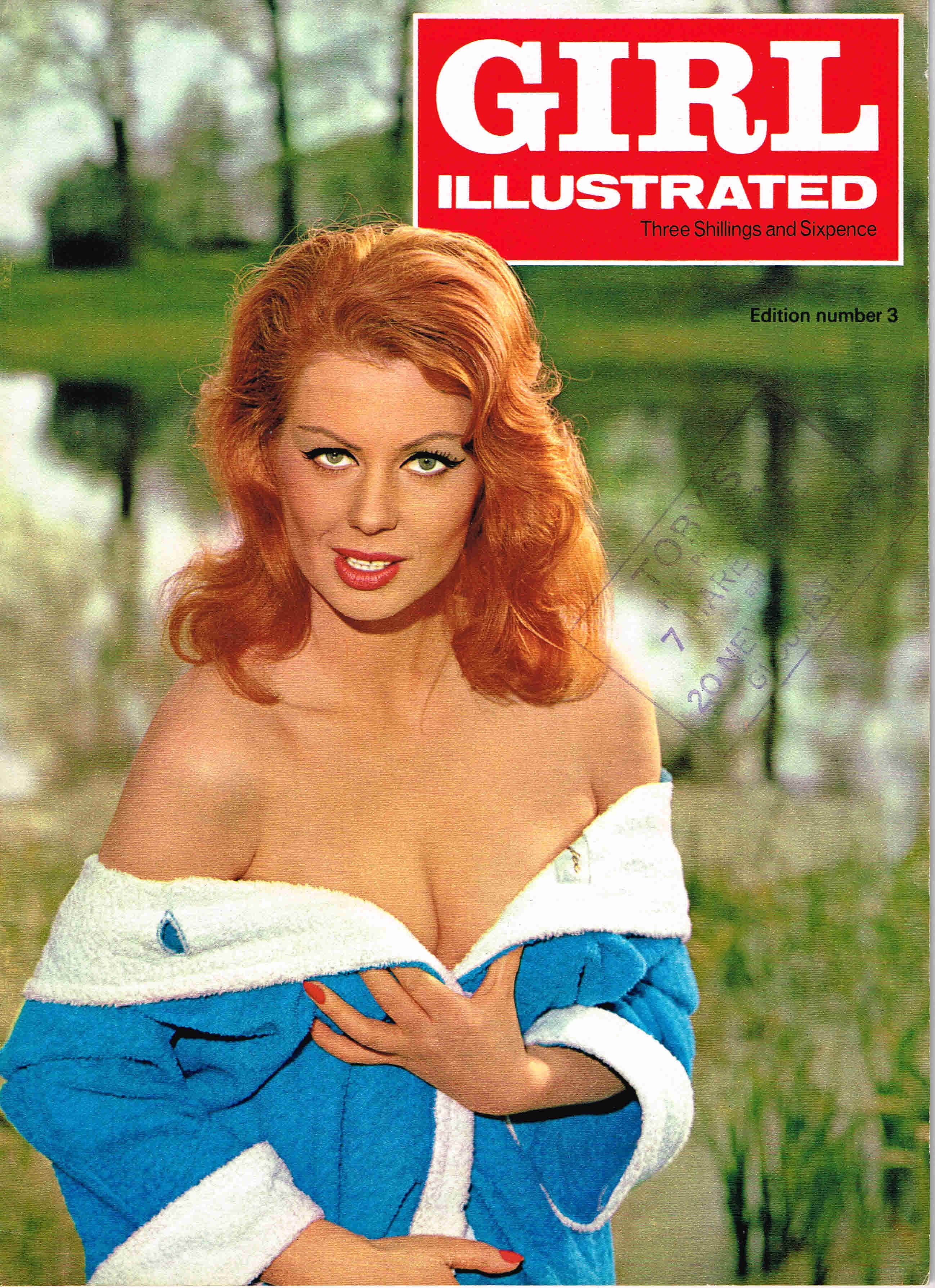 GIRL ILLUSTRATED magazine side cover Issue 3  February 1966