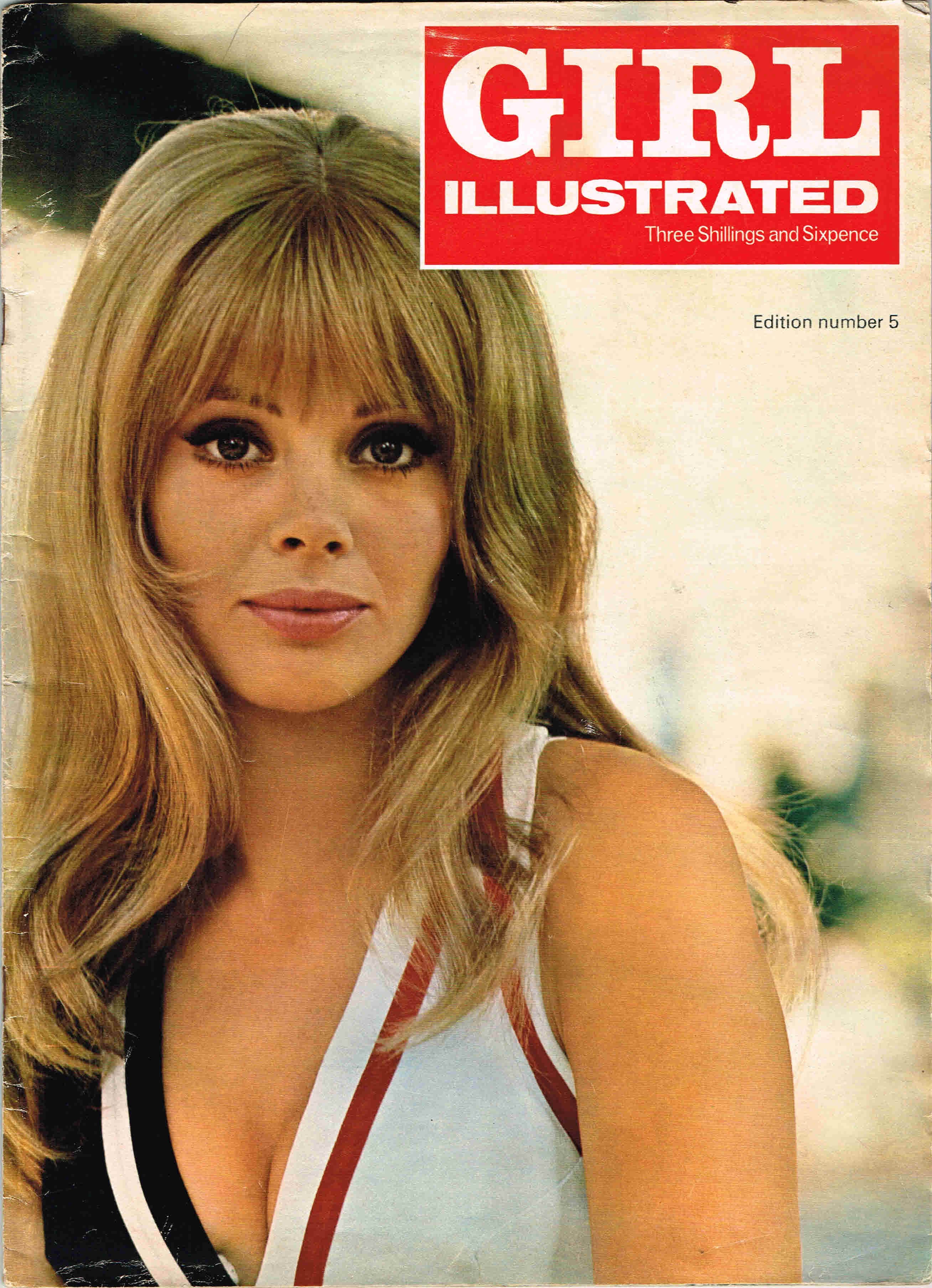 GIRL ILLUSTRATED magazine side cover Issue 5  May 1966