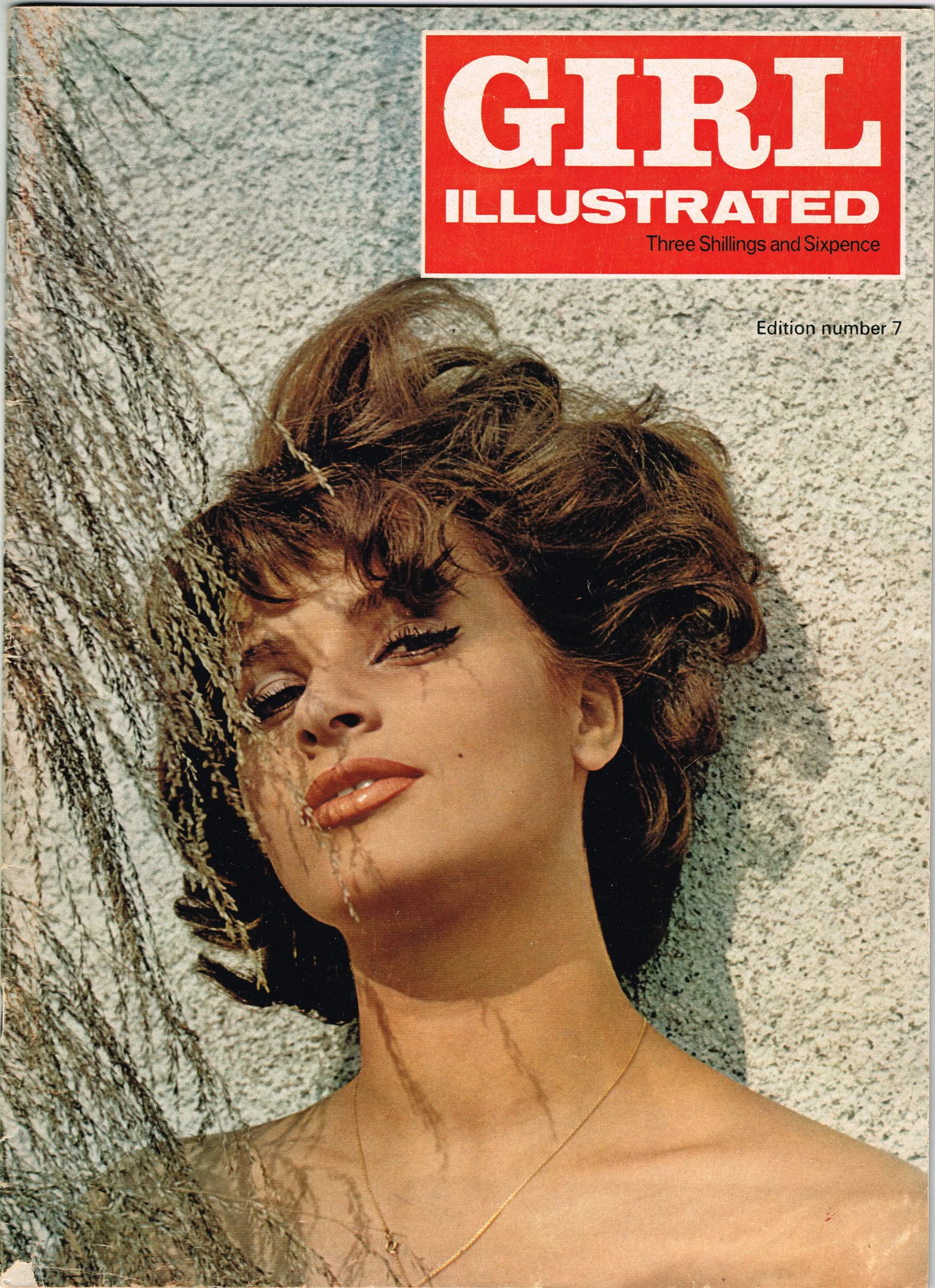 GIRL ILLUSTRATED magazine side cover Issue 7  July 1966