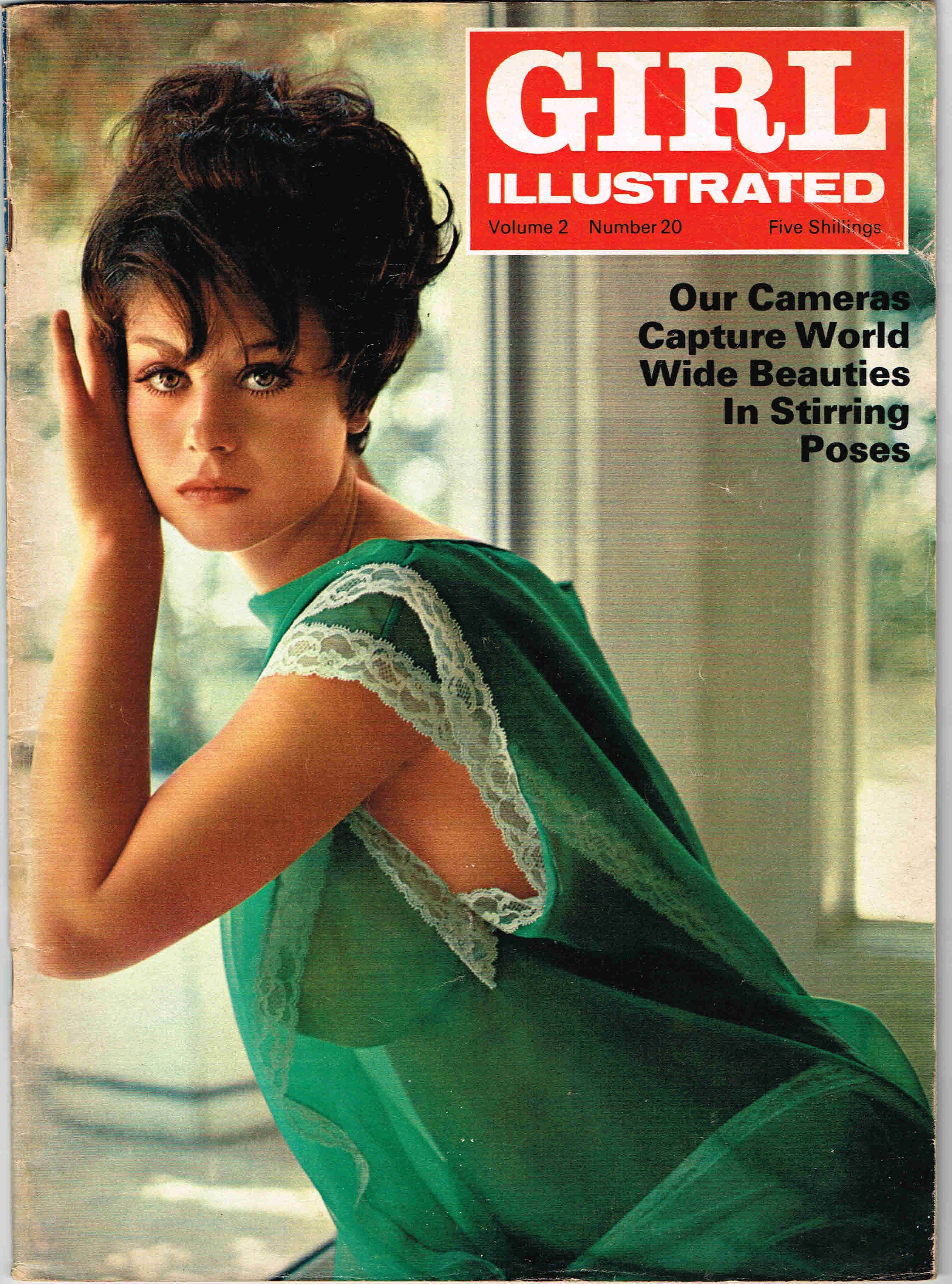 GIRL ILLUSTRATED magazine side cover Issue 20  August 1967