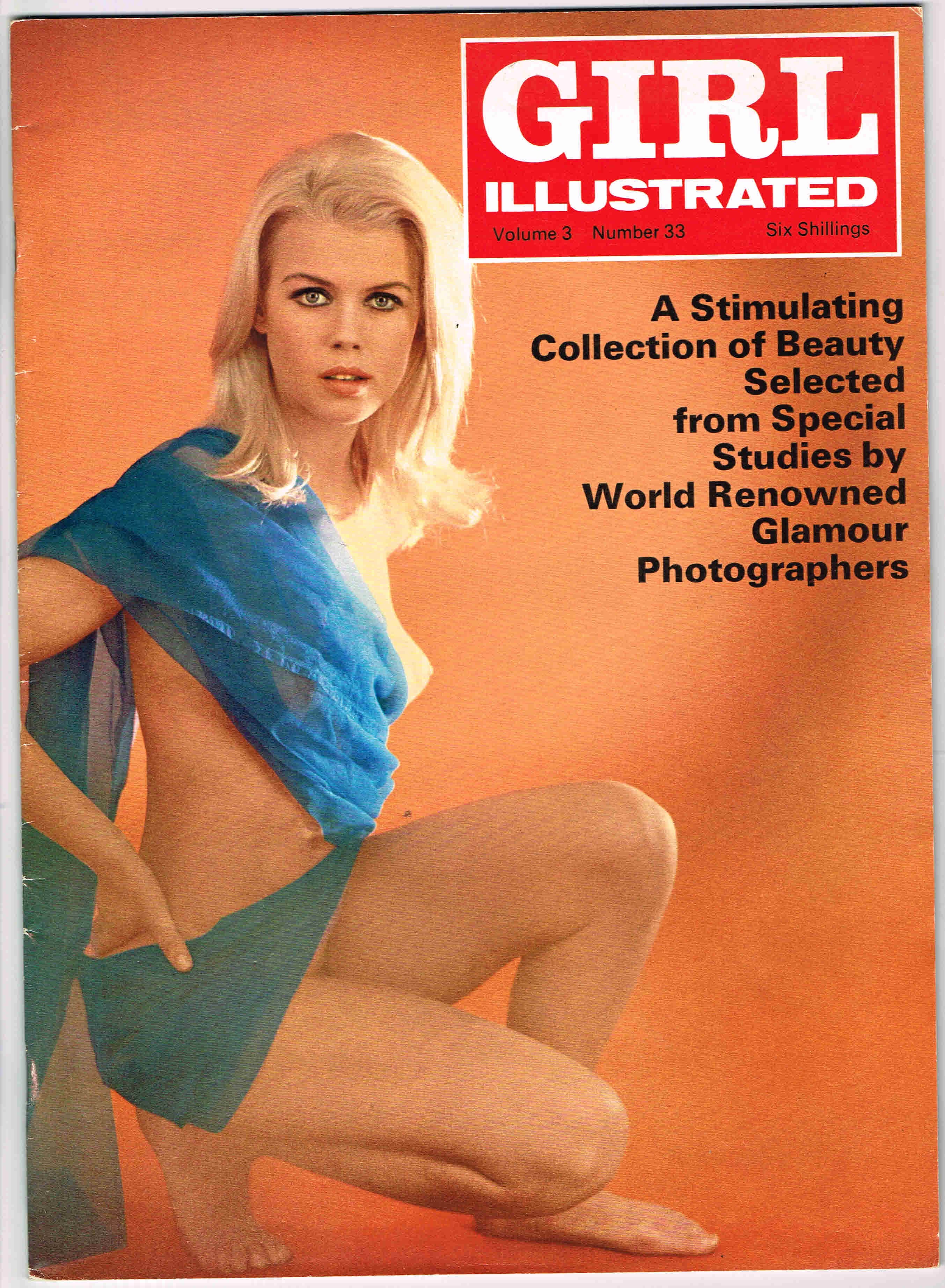 GIRL ILLUSTRATED magazine side cover Issue 33  September 1968