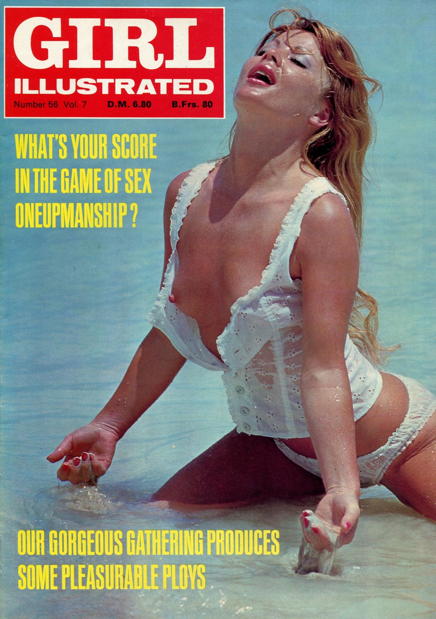 GIRL ILLUSTRATED magazine side cover  Vol 7 No  56   1972