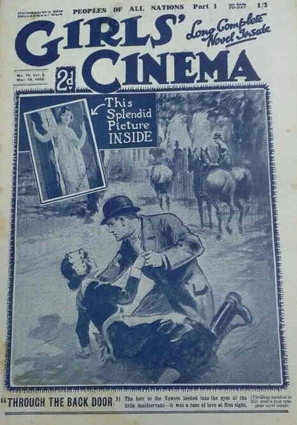 GIRLS CINEMA magazine side cover Issue 75 18 March 1922