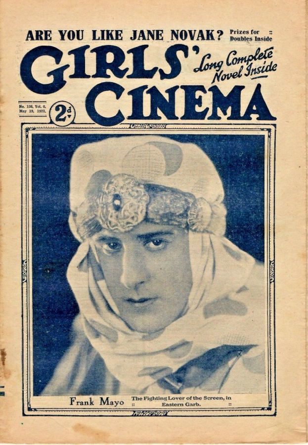 GIRLS CINEMA magazine side cover Issue 136 19 May 1923