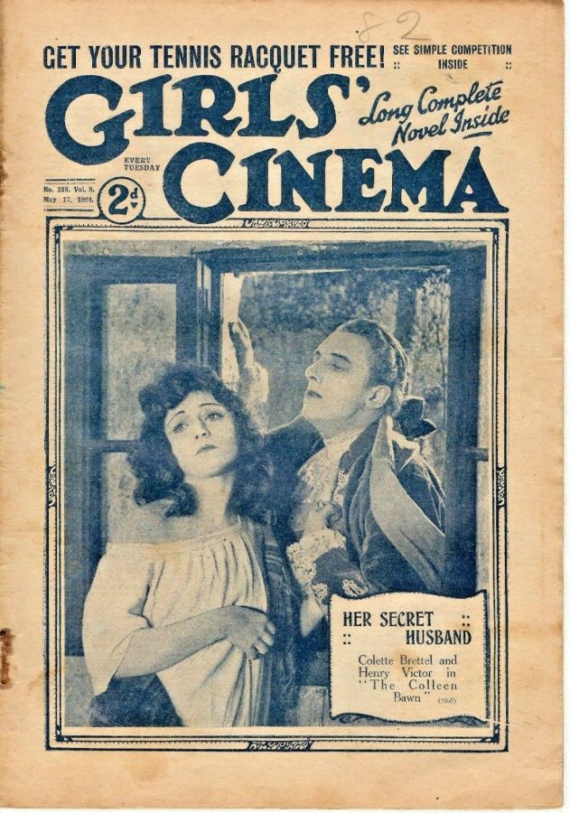 GIRLS CINEMA magazine side cover Issue 188 17 May 1924