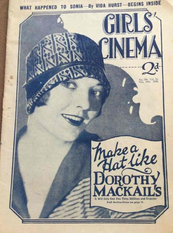 GIRLS CINEMA magazine side cover 19 May 1928