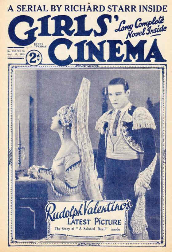 GIRLS CINEMA magazine side cover Issue 257 12 September 1925