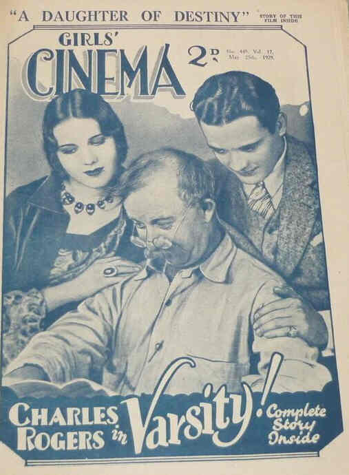 GIRLS CINEMA magazine side cover Issue 449 25 May 1929