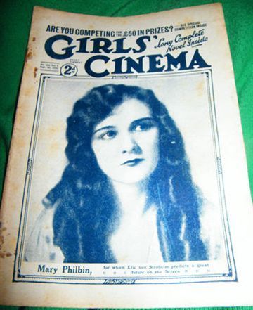 GIRLS CINEMA magazine side cover 22 September 1923