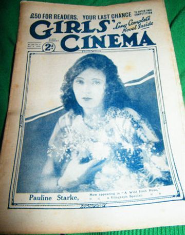 GIRLS CINEMA magazine side cover 6 October 1923