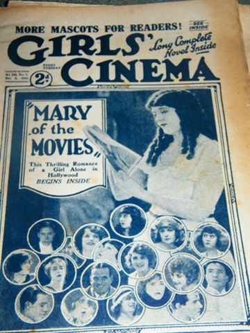 GIRLS CINEMA magazine side cover 8 December 1923