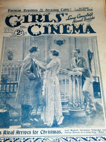 GIRLS CINEMA magazine side cover 22 December 1923