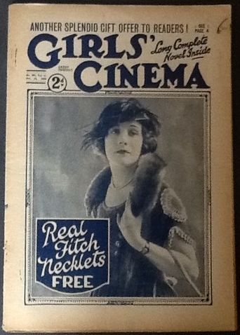 GIRLS CINEMA magazine side cover April 1925